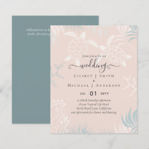 BUDGETEN Sea Turtles BEACH WedCoral Teal