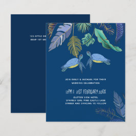 BUDGETEN Sea Turtles Bröllop Blue Gult