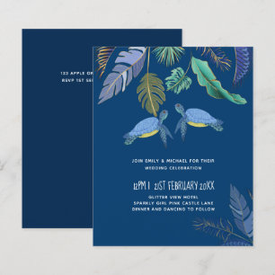 BUDGETEN Sea Turtles Bröllop Blue Gult