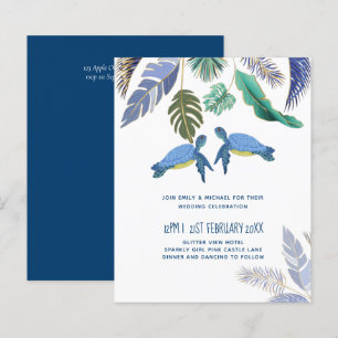 BUDGETEN Sea Turtles Bröllop Blue Gult