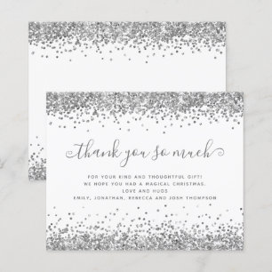 Budgeten Silver Glitter jul-Tacken