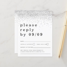 Budgeten Silver Glitter Konfetti Bröllop OSA