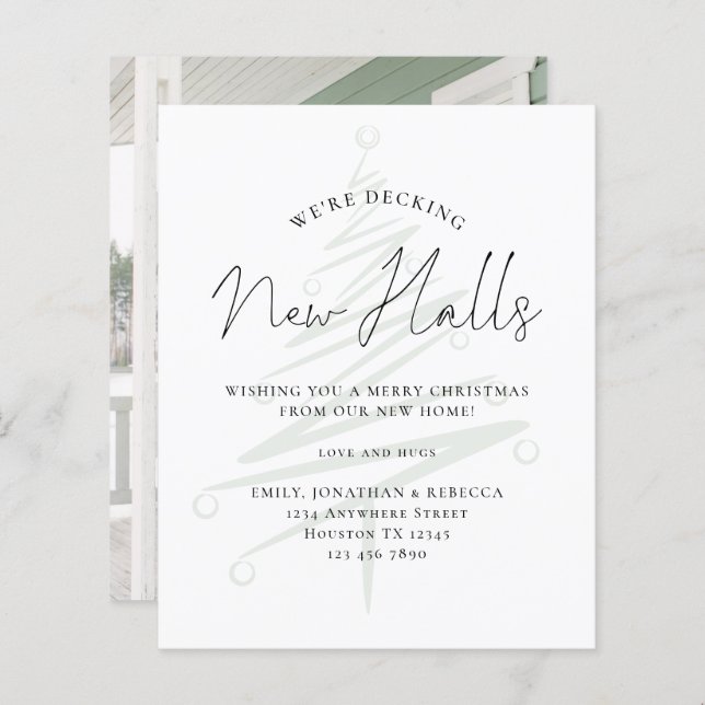 Budgeten: Skämtar nya högtider för julkort i Träd (Fram/baksida)