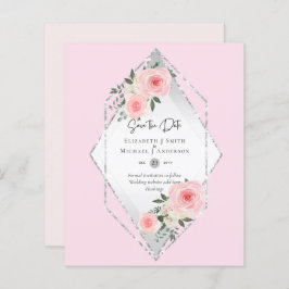 BUDGETEN SPARAR DATUMET - Rosa Vit ros