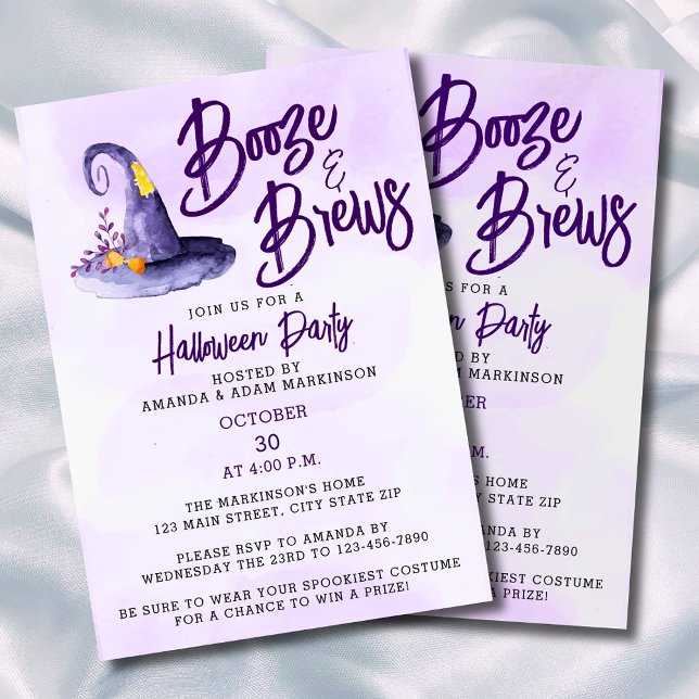 Budgeten Sprit och Brews Halloween fest Inbjudningar (Skapare uppladdad)