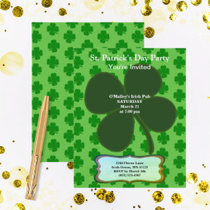 Budgeten St patrick's day Party 4 Löv Klöver Pappe