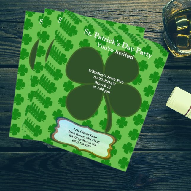 Budgeten St patrick's day Party Fyrklöver Flygblad (Skapare uppladdad)
