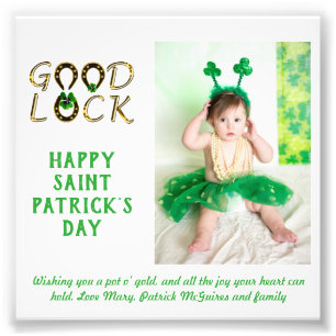 BUDGETEN st patrick's day PHOTO Cards Fototryck