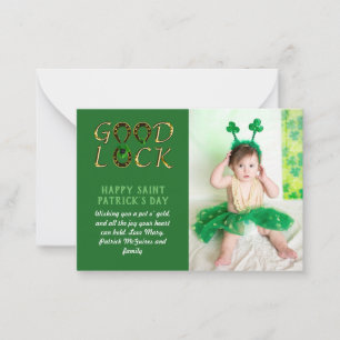 BUDGETEN st patrick's day PHOTO Cards Rådkort