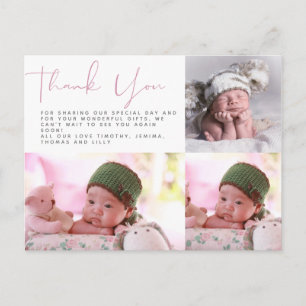 BUDGETEN Tack PHOTO Cards NYFÖDD BEBIS Girl Boy Vykort