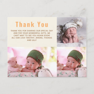 BUDGETEN Tack PHOTO Cards NYFÖDD BEBIS Girl Boy Vykort