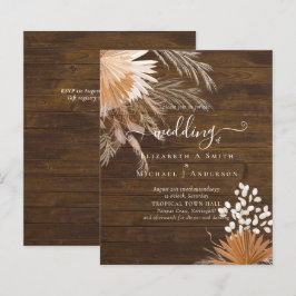 BUDGETEN Terracotta Pampas Grass Tropical Bröllop
