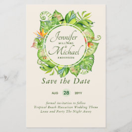 BUDGETEN Tropical Löv Hawaiian Luau Bröllop