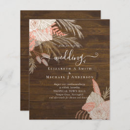 BUDGETEN Tropiskt Pampas Grass Terracotta Bröllop