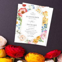 Budgeten Vår, flera Blommigtar i Färg, Bröllop