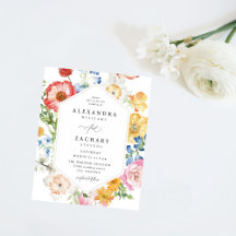 Budgeten Vår, flera Blommigtar i Färg, Bröllop