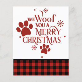 BUDGETEN Vi har ett God jul-Hund-kort