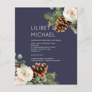 BUDGETEN Winter Wedlad Eucalyptus Greenery Ro Flygblad