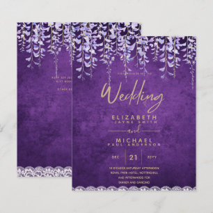 BUDGETEN Wisteria Lila Blommigt Snöre Wedding INVI