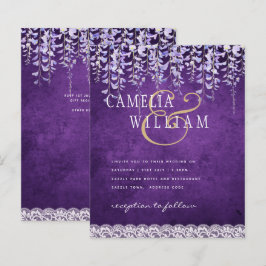 BUDGETEN Wisteria Lila Blommigt Snöre Wedding INVI