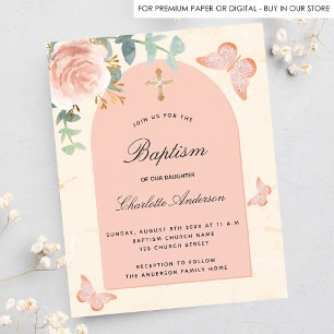 Budgetens baptism: blommigt-fjärilar i ro