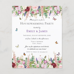 Budgetens Blommigt Hushållsuppvärmning Party