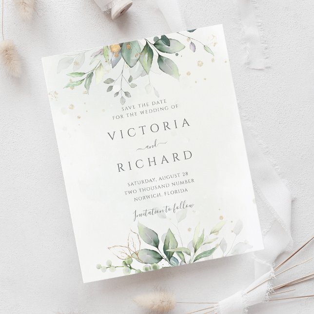 Budgetens botaniska Guld Grey sparar datumet (Skapare uppladdad)