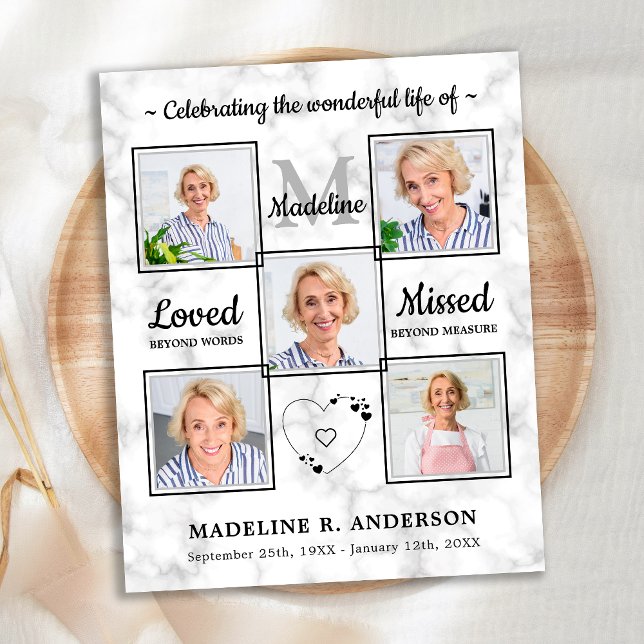 Budgetens Elegant 5 Fotobegravning Firande i livet (Skapare uppladdad)