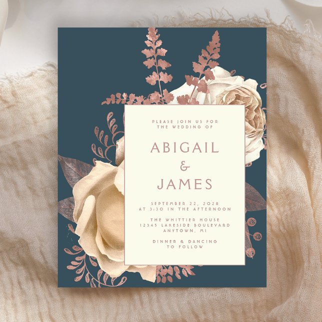 Budgetens Elegant Blommigt Elfenbenskusten Ro Guld (Skapare uppladdad)