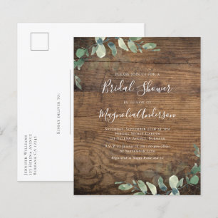 Budgetens eukalyptus Möhippa Postcard Inbjudan