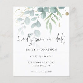 Budgetens eukalyptus Powder Blue Guld Spara datum