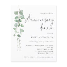 Budgetens eukalyptus-skript - årsdag Inbjudan