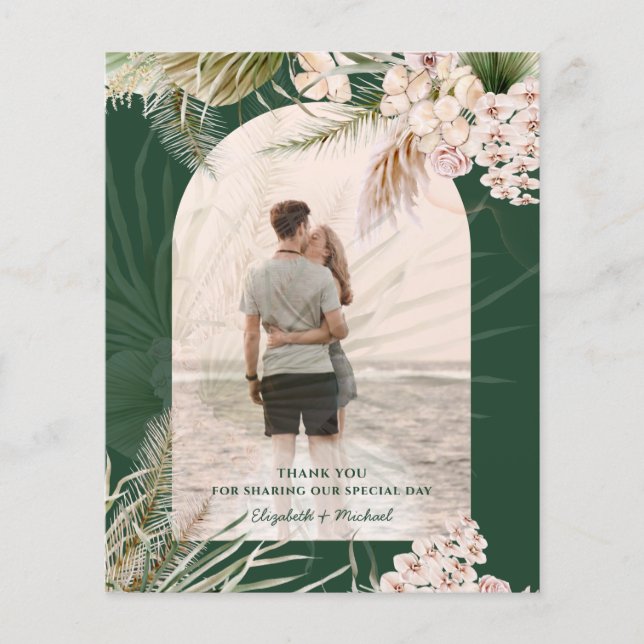 BUDGETENS Grönt Pampas Grass PHOTO TACK MATTE Flygblad (Framsidan)