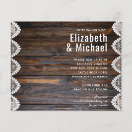 BUDGETENS inbjudan att bjuda in Snöre till bröllop