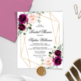 Budgetens Lila och  Inbjudningskort för möhippan