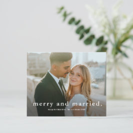 Budgetens Merry Married Bröllop-julkort