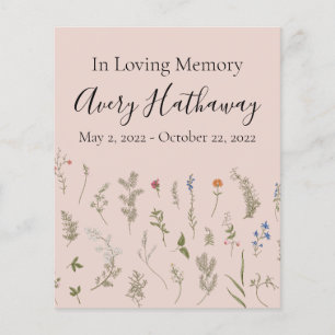 BUDGETENS Mjuka Blommigtar - Allmänt minnesprogram