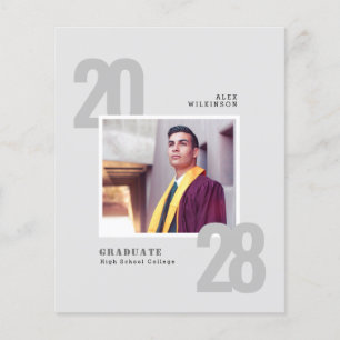 BUDGETENS moderna, minimalistiska 5-meddelande om  Flygblad
