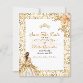 BUDGETENS radikala Guld Quinceanera Spara datum