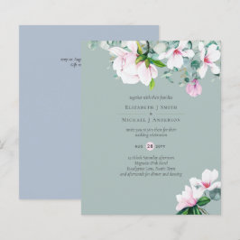 BUDGETENS Rosa Magnolias Sage Eucalyptus Blue Bröl