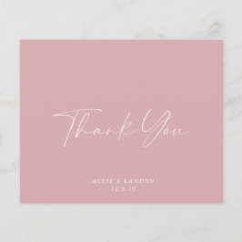 BUDGETENS Rosa - tackkort Flygblad