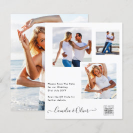 BUDGETENS Spara för fotobröllop - inbjudan QR-kod