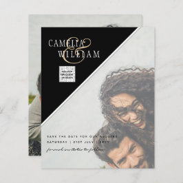 BUDGETENS Spara för fotobröllop - inbjudan QR-kod