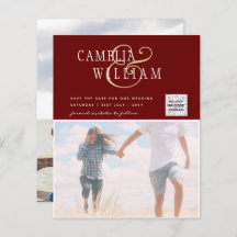 BUDGETENS Spara för fotobröllop - inbjudan QR-kod