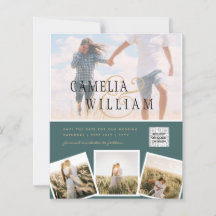 BUDGETENS Spara för fotobröllop - inbjudan QR-kod