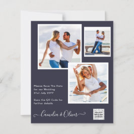 BUDGETENS Spara för fotobröllop - inbjudan QR-kod