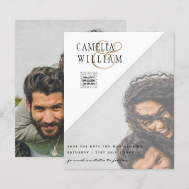 BUDGETENS Spara för fotobröllop - inbjudan QR-kod