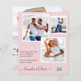 BUDGETENS Spara för fotobröllop - inbjudan QR-kod