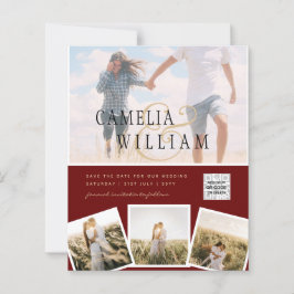 BUDGETENS Spara för fotobröllop - inbjudan QR-kod