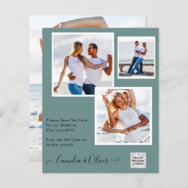 BUDGETENS Spara för fotobröllop - inbjudan QR-kod